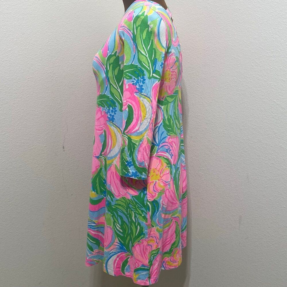 Lilly Pulitzer Ophelia Swing Dress XXS Elephant Monkey Lion Green Blue Pink - Picture 4 of 11